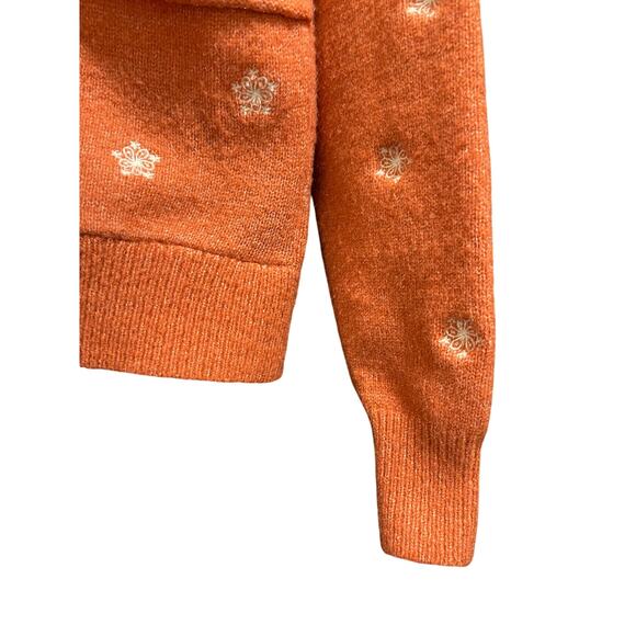 A.N.A. A New Approach Rust Orange Tight Knit Size Small Cardigan Sweater - Picture 7 of 8